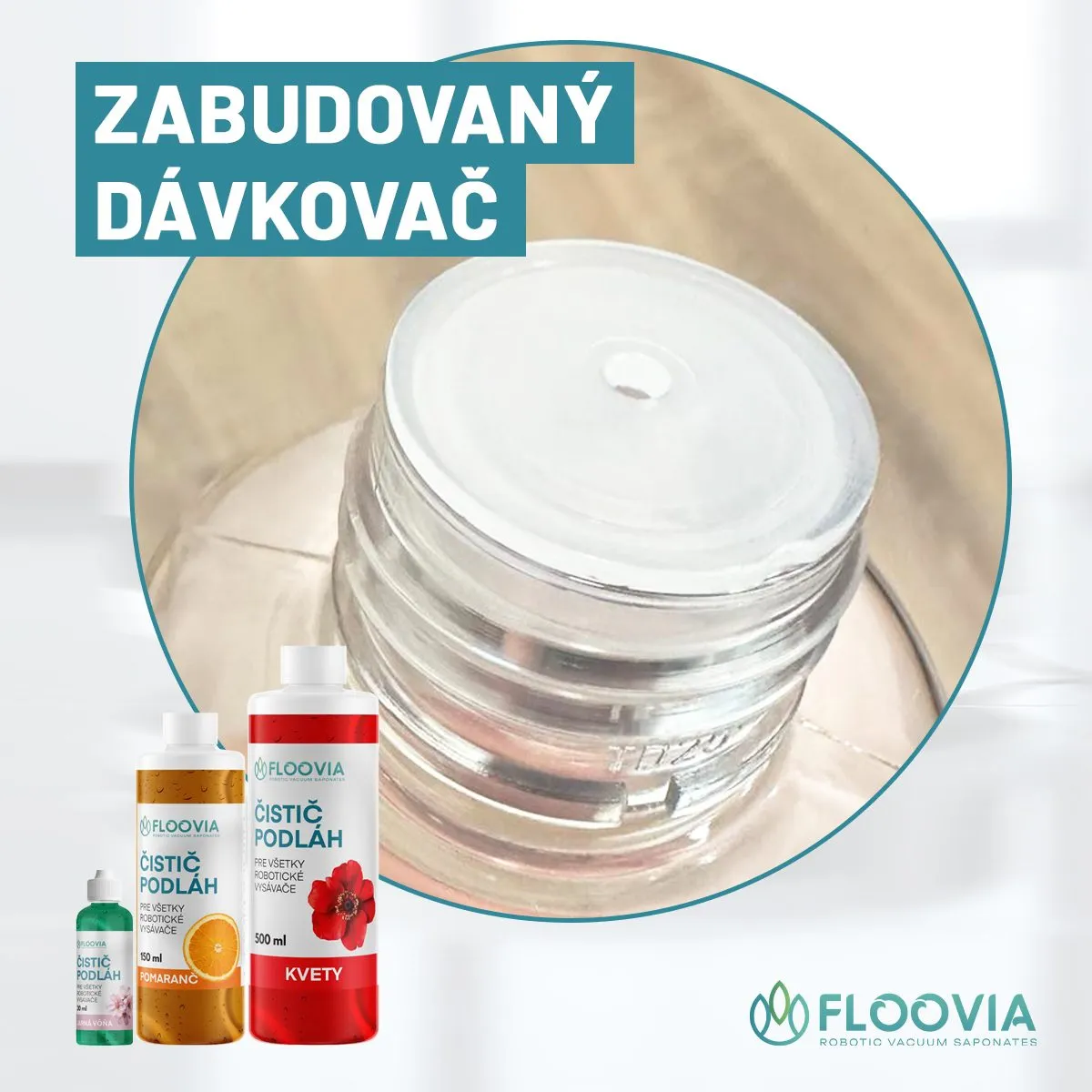 Čistiaci prostriedok do robotického vysávača Floovia, na drevené podlahy — obrázok 7