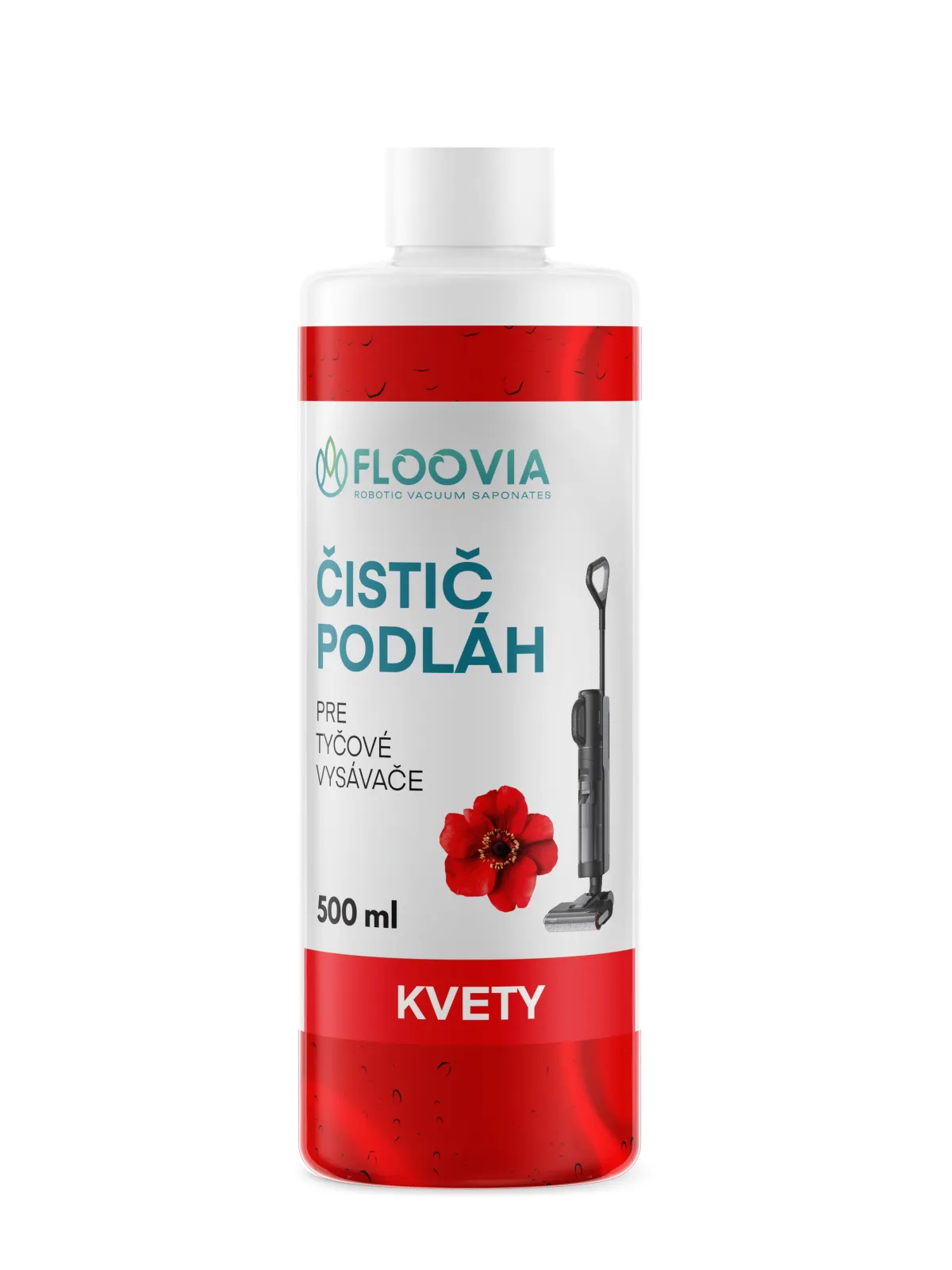 Čistiaci prostriedok do tyčového vysávača s mopom Floovia, kvetinová vôňa — obrázok 2