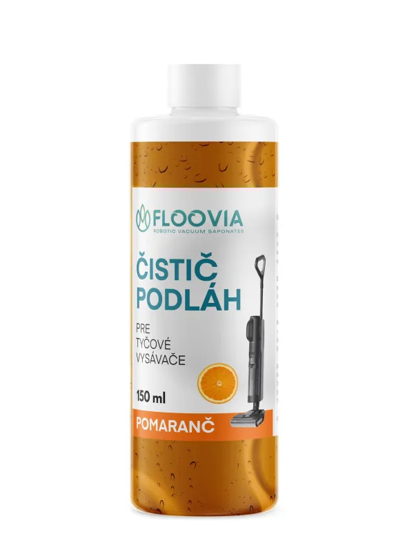 Čistiaci prostriedok do tyčového vysávača s mopom Floovia, pomarančová vôňa